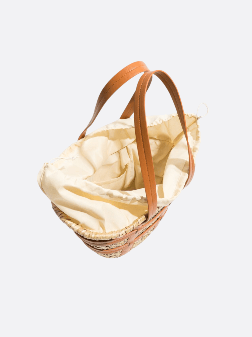 Cabas en osier et cuir<br>Veyric