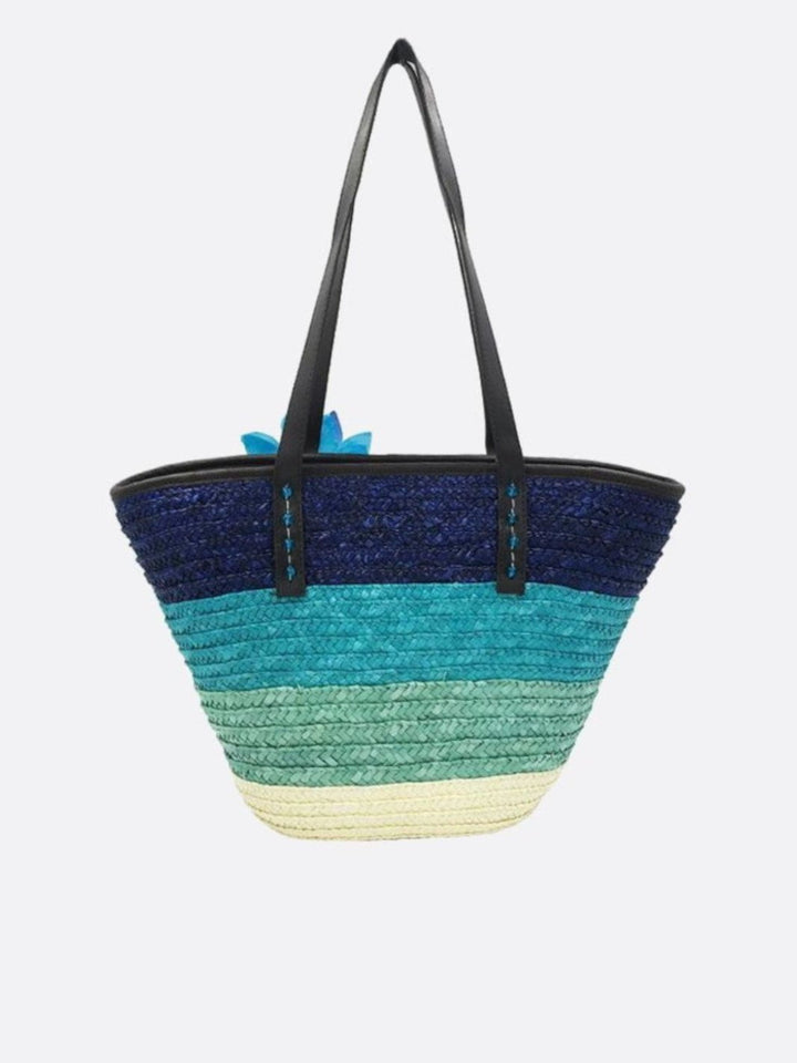 Cabas en paille avec fleur<br>Floreal