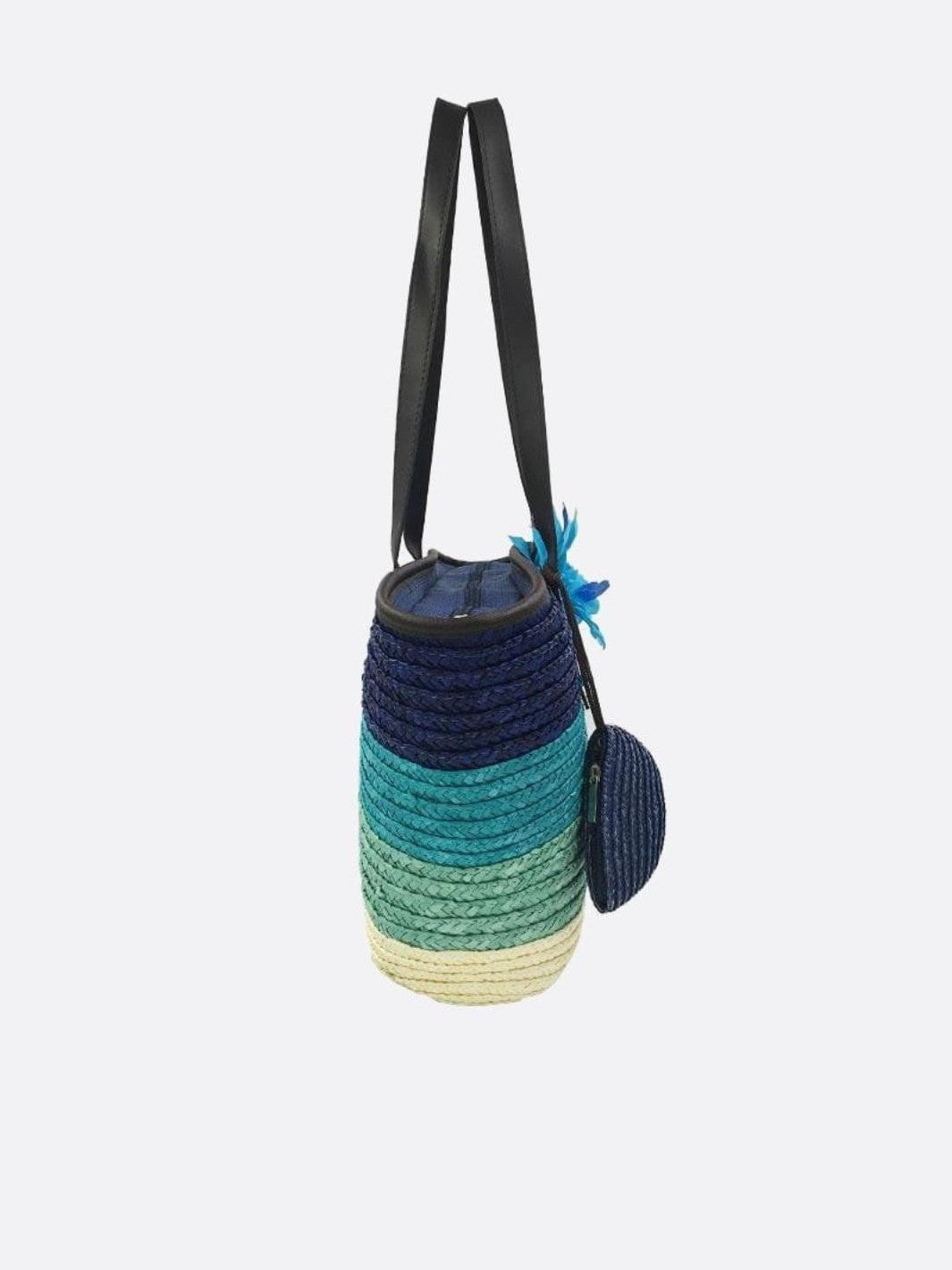 Cabas en paille avec fleur<br>Floreal