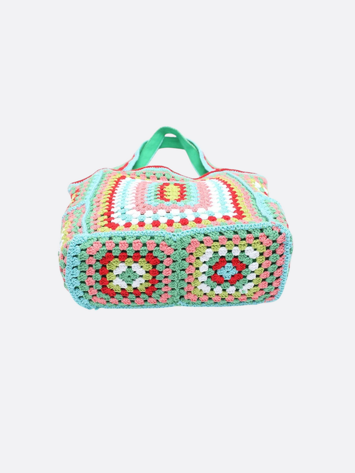 Grand cabas en coton et crochet<br>Meryll