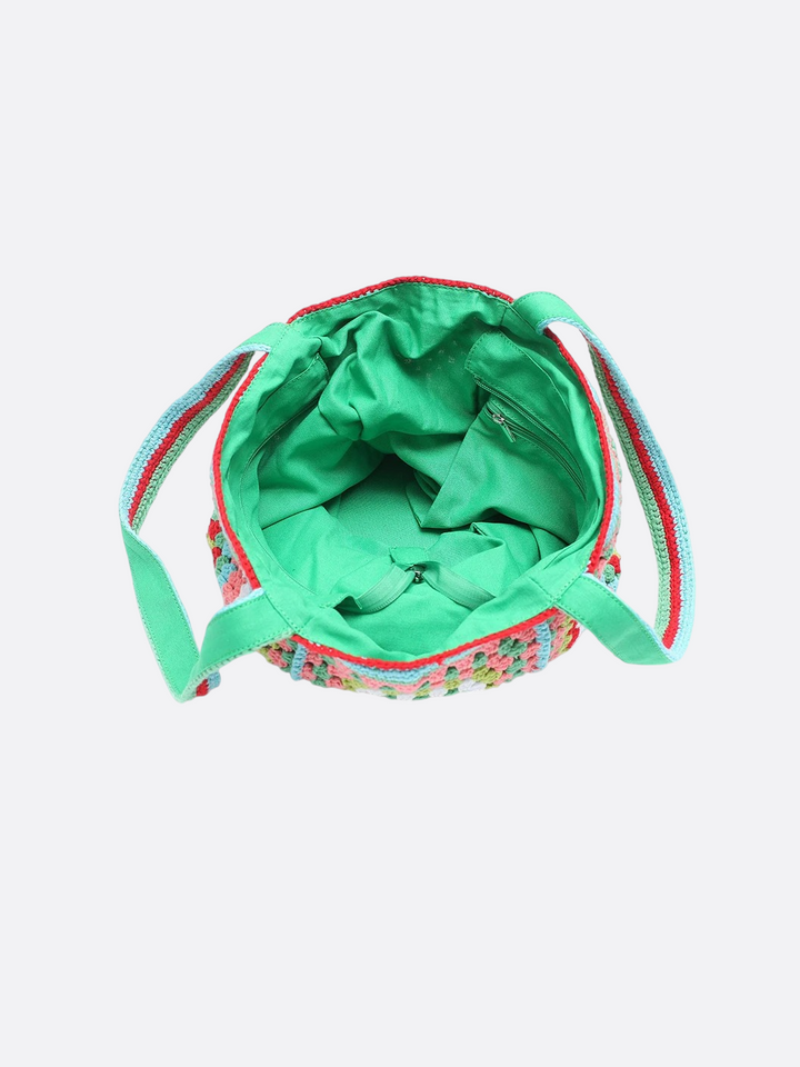 Grand cabas en coton et crochet<br>Meryll
