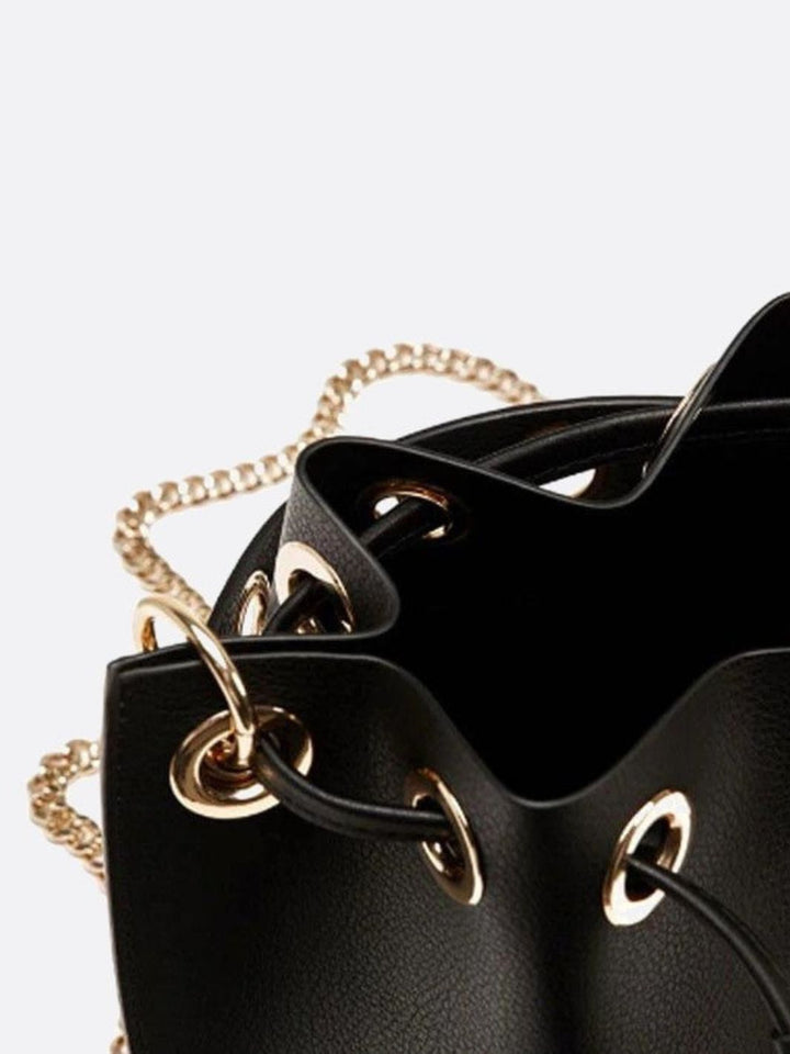 Petit sac seau cuir<br>Minerva