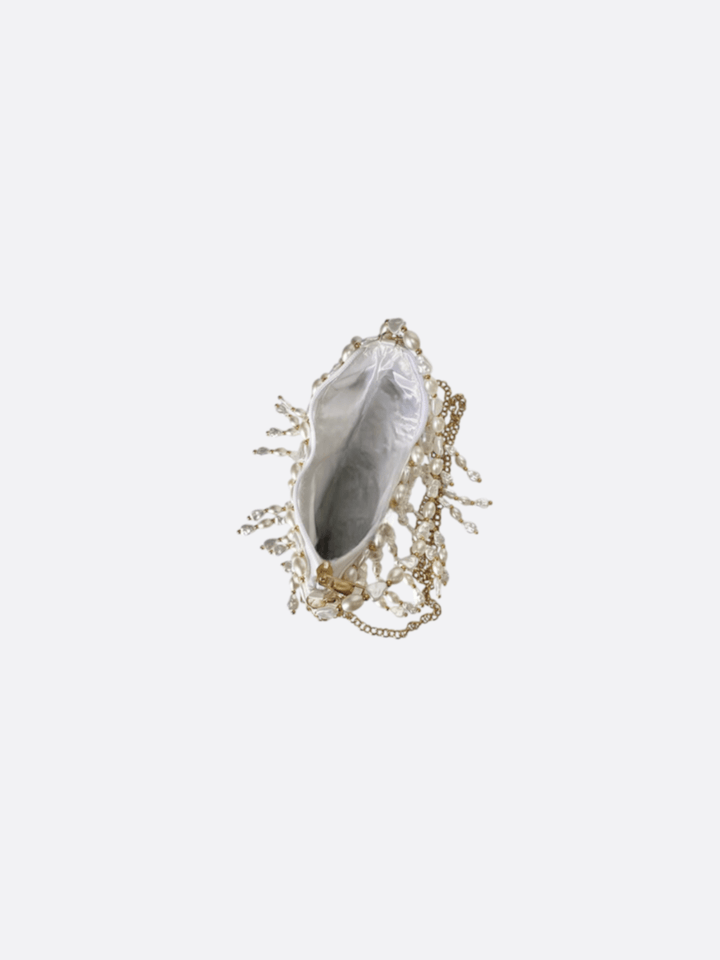 Sac avec perles blanches<br>Ardent