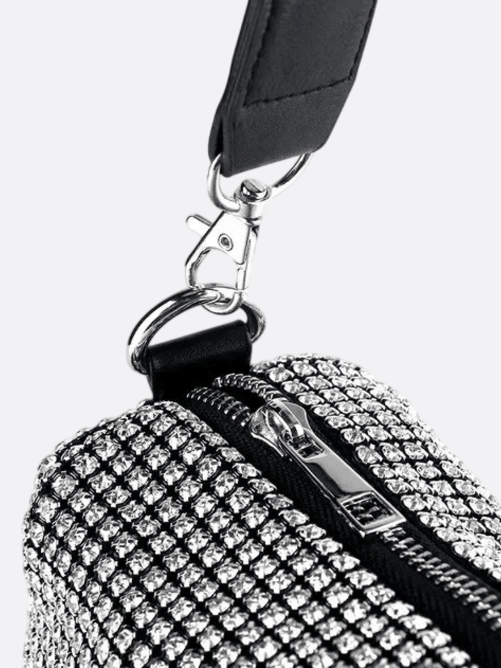 Sac bandoulière strass