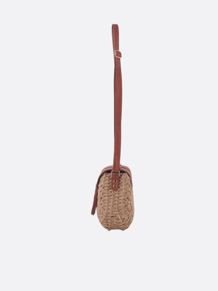 Sac besace paille<br>Riva