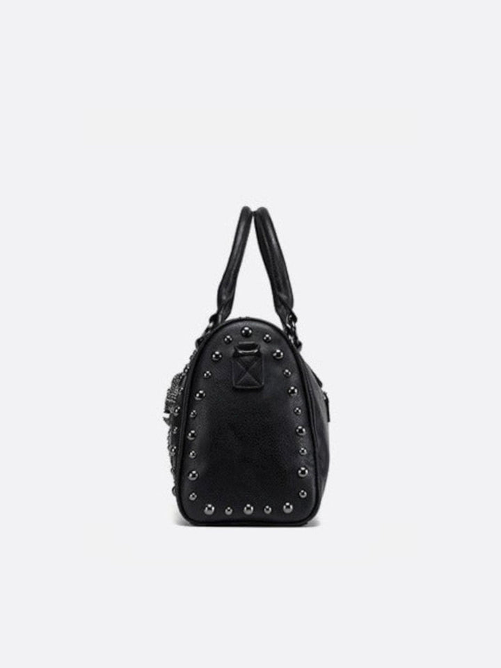 Sac bowling noir clouté<br>Valmor