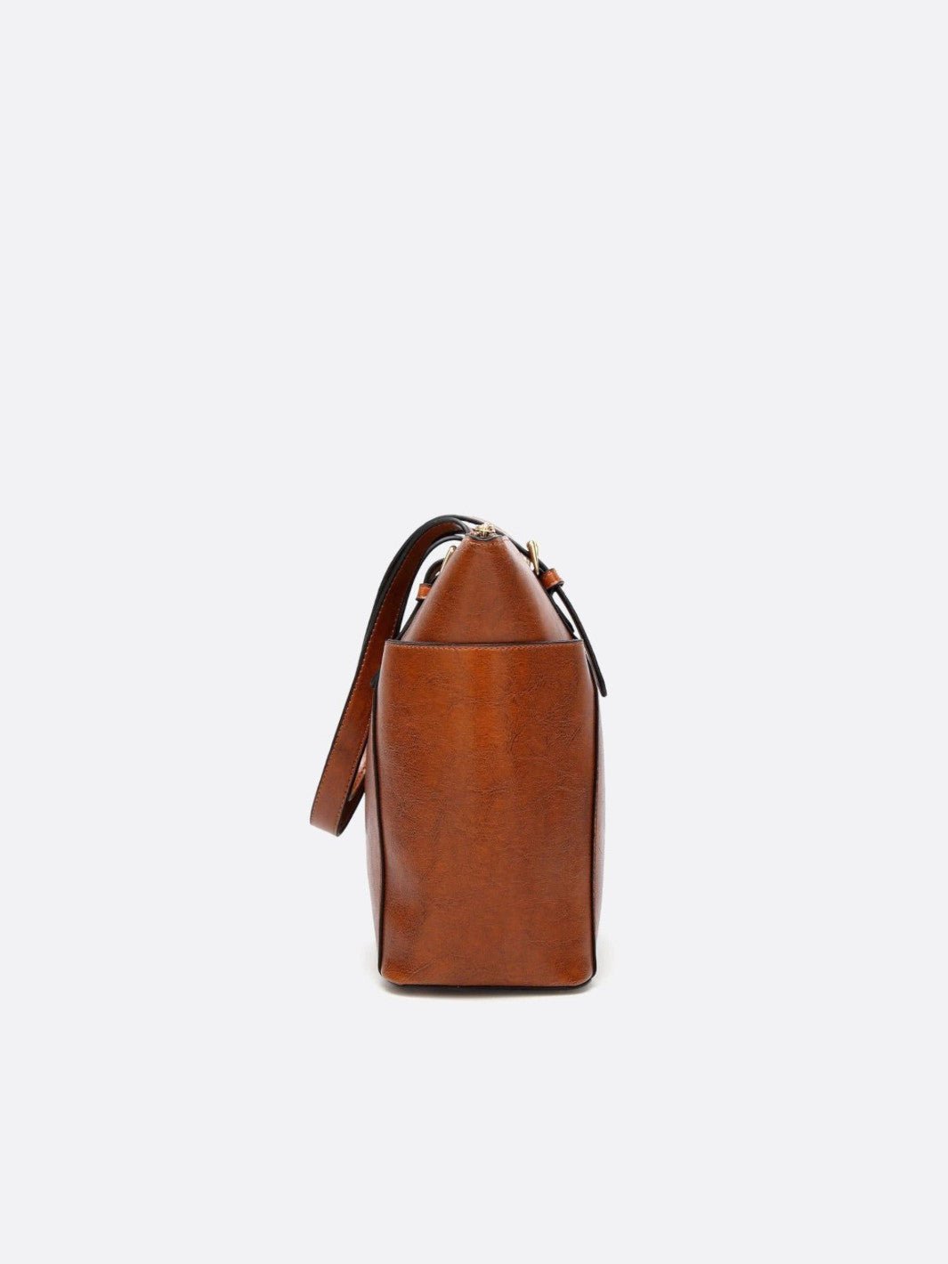 Sac cabas camel en cuir<br>Solaro