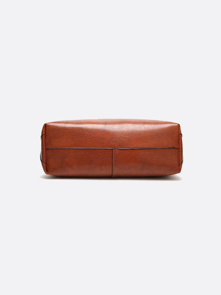 Sac cabas cuir camel<br>Novara