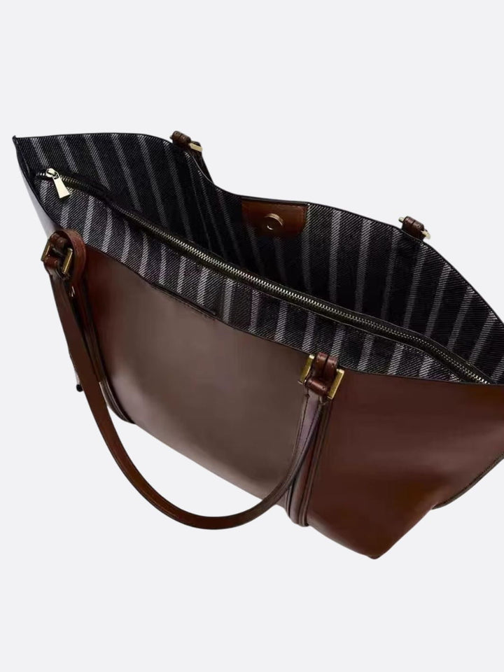 Sac cabas en cuir lisse<br>Ambrine