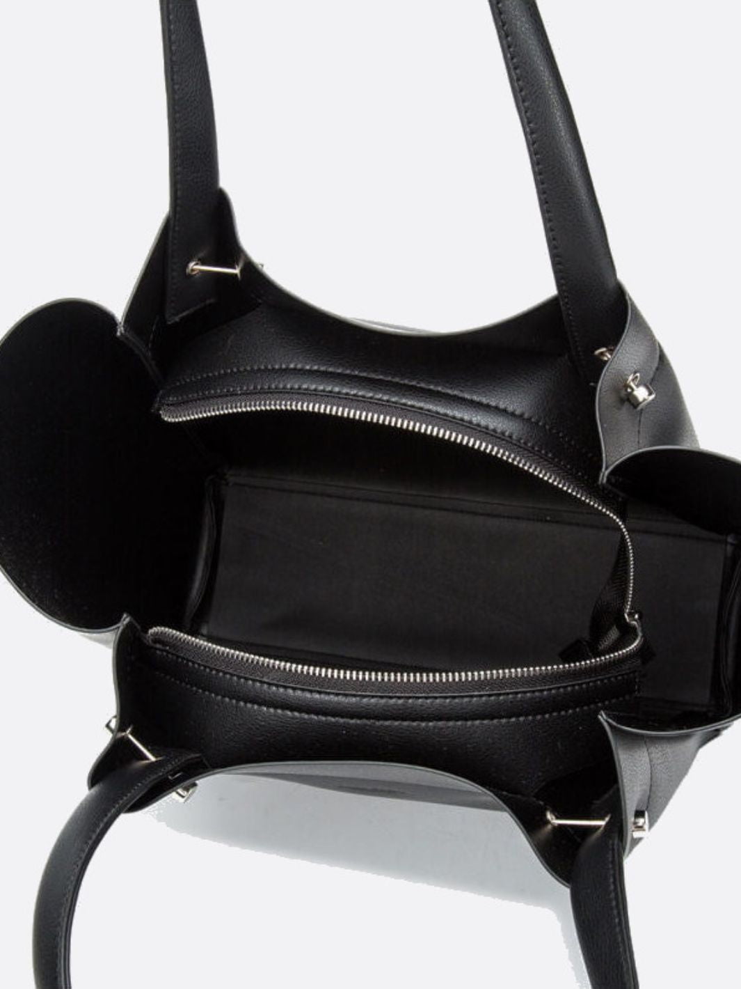 Sac cabas en cuir noir<br>Néris
