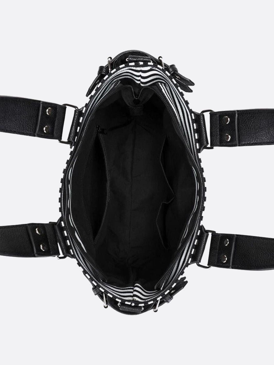 Sac cabas noir et blanc