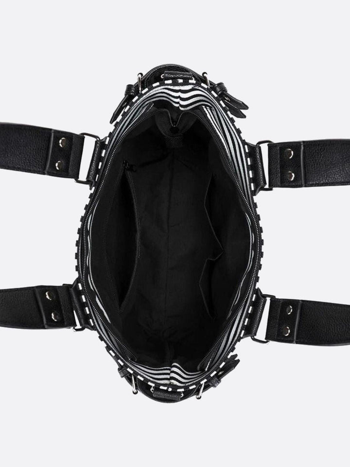 Sac cabas noir et blanc