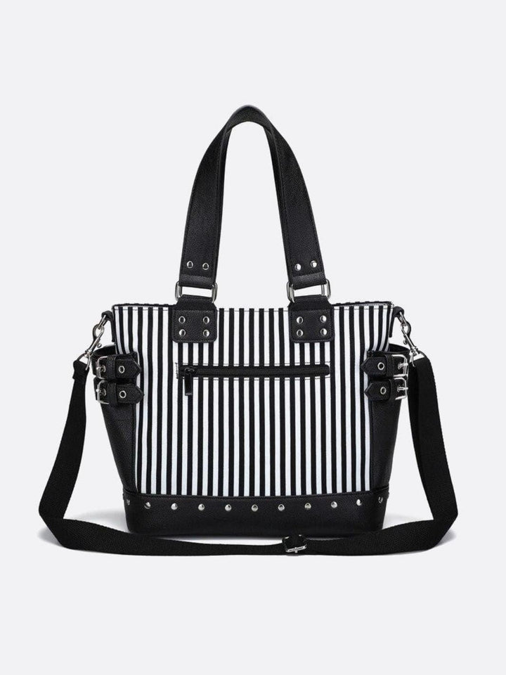 Sac cabas noir et blanc