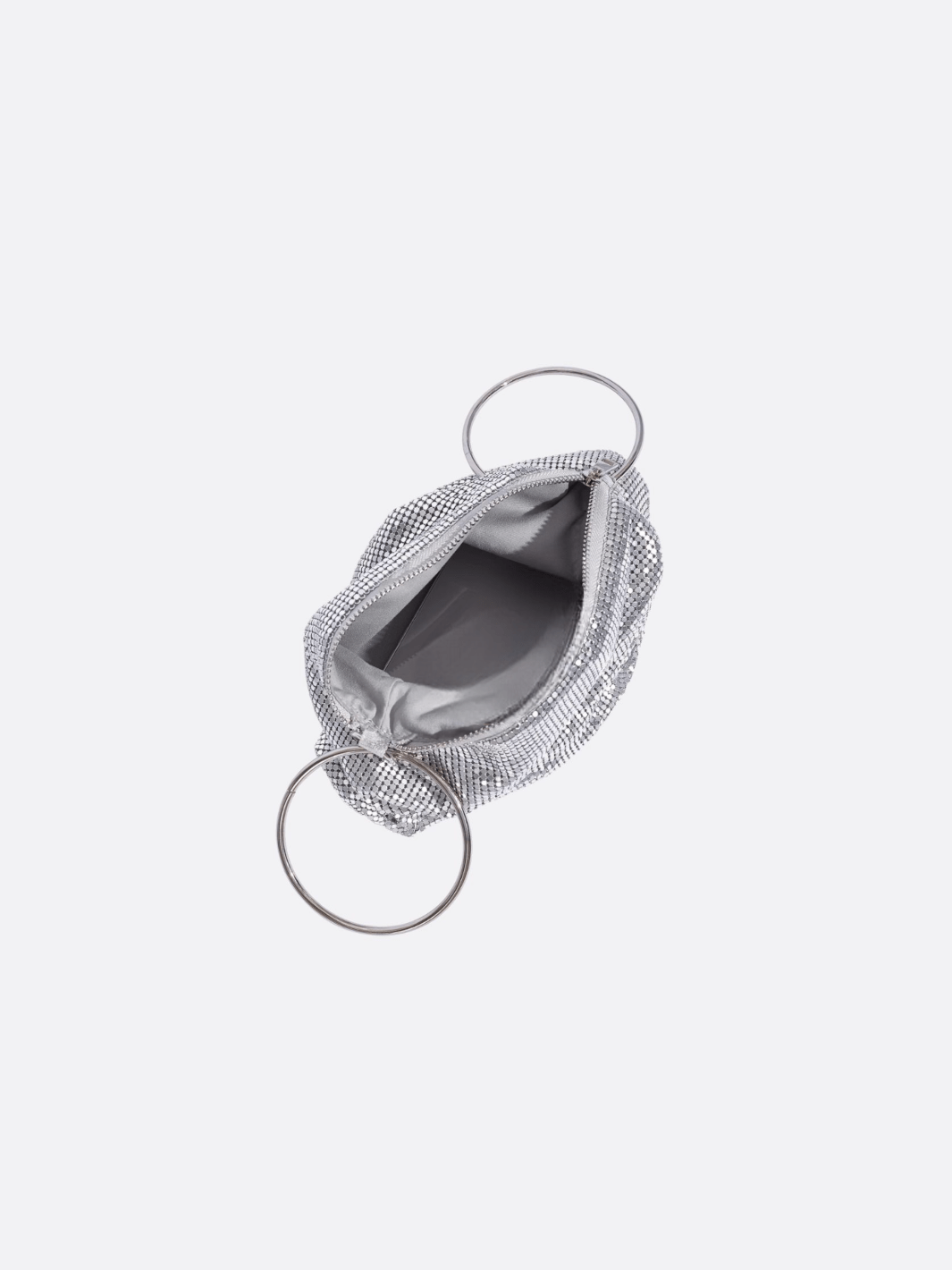Sac de soirée argenté<br>Astéria