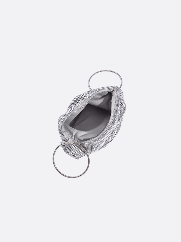 Sac de soirée argenté<br>Astéria