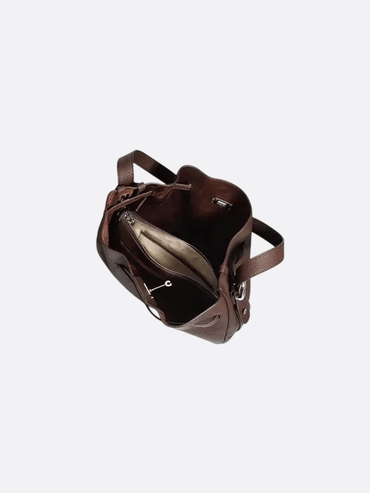 Sac seau en cuir<br>Sienne