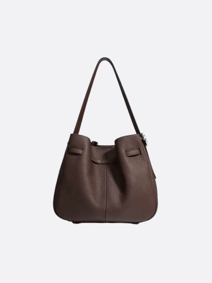 Sac seau en cuir<br>Sienne