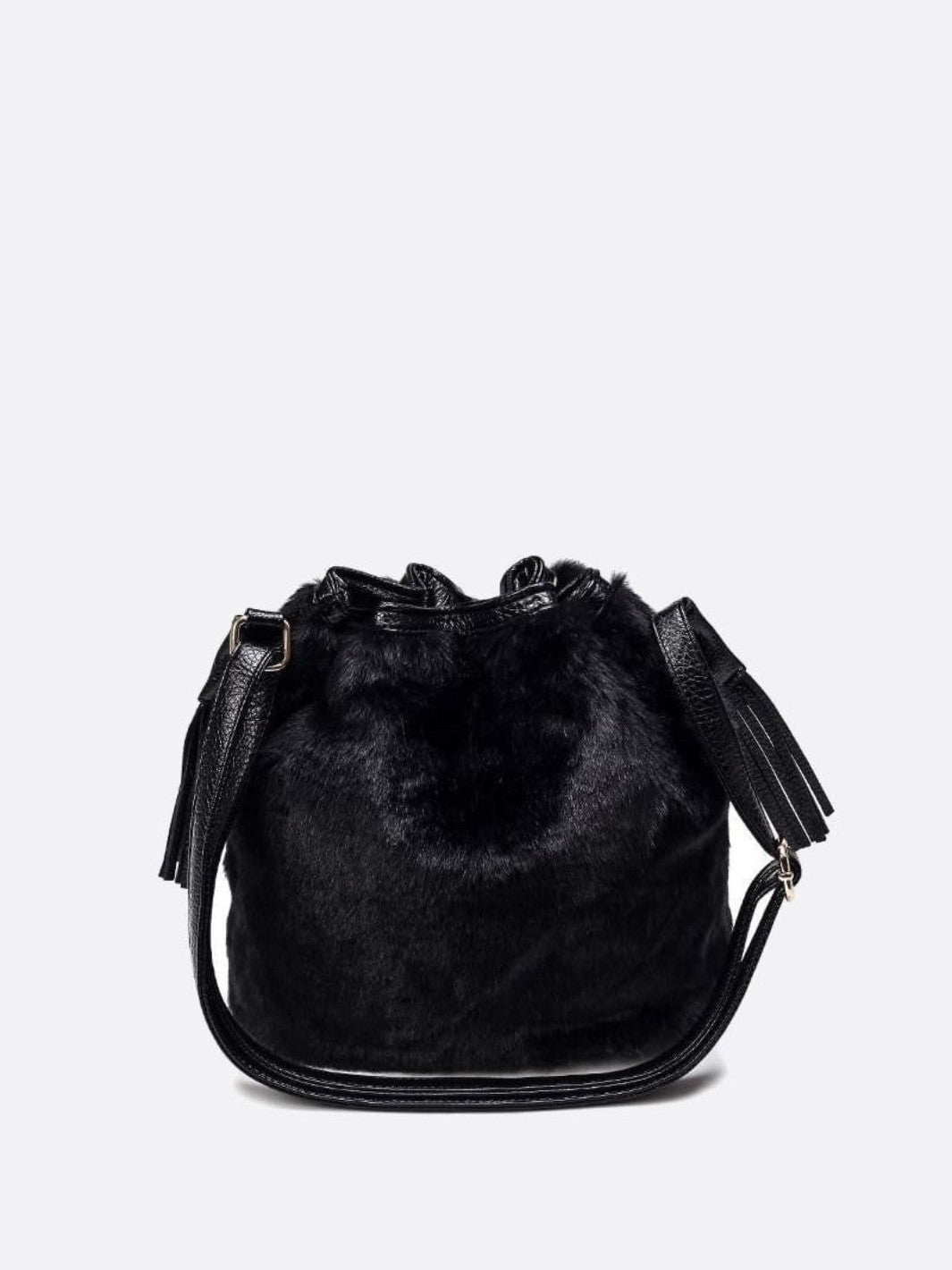 Sac seau fausse fourrure