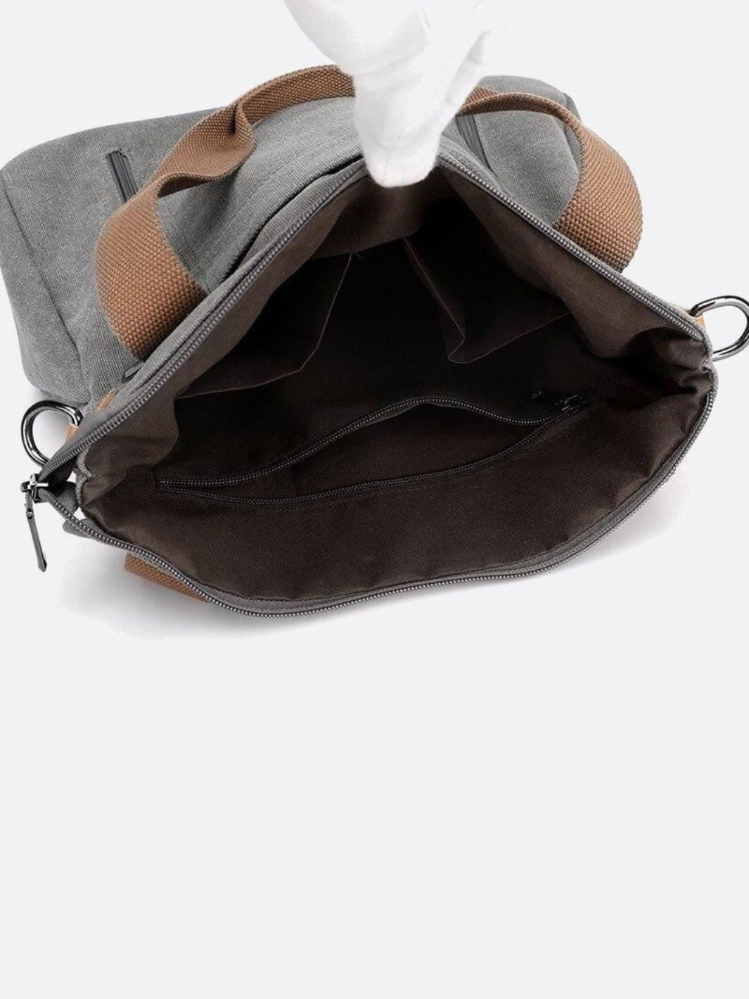 Sac toile multipoches