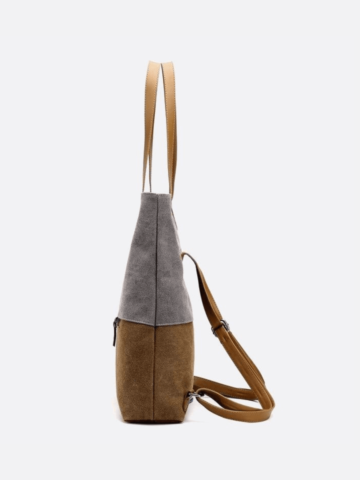 Sac toile porté épaule et dos